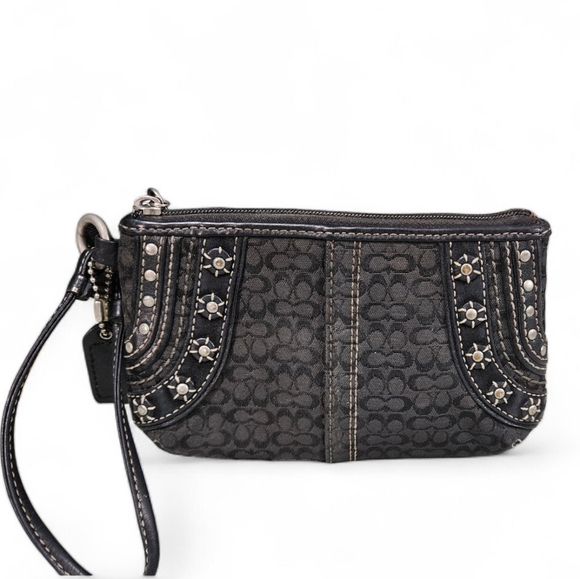 Coach Mia 2006 RARE & Vintage Black & Silver Hobo Set - Picture 9 of 13